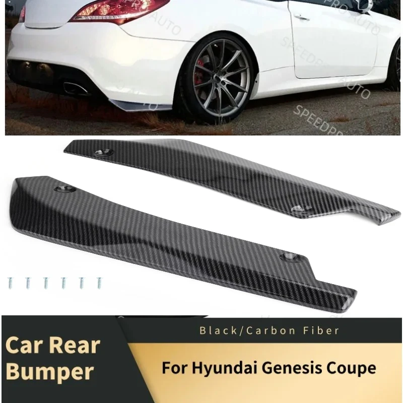 

Car Rear Bumper Lip Splitter Diffuser for H-yundai Genesis Coupe Scratch Protector Spoiler Extension Winglets Side Skirt