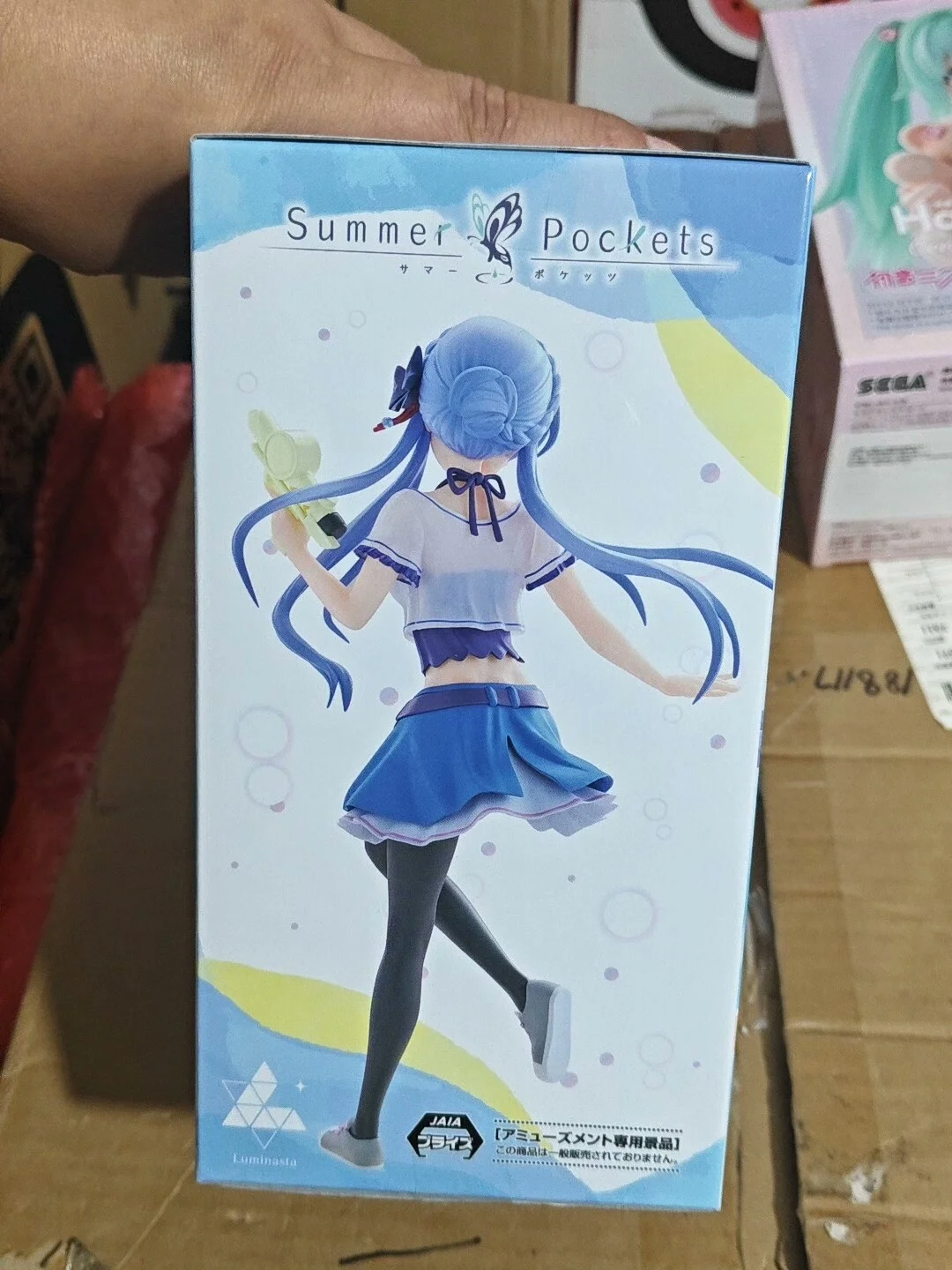 ฟิกเกอร์อนิเมะ SEGA Luminasta Summer Pockets นารุเสะ ชิโรฮะ โซราคาโดะ อาโอ ของเล่นสะสมน่ารัก ของขวัญ