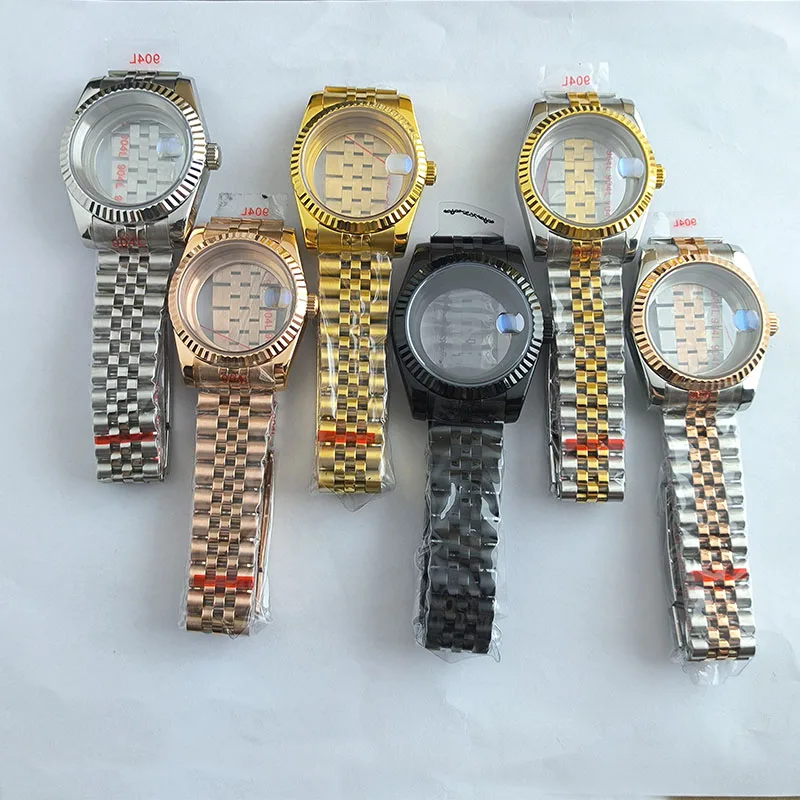 Аксессуары для корпуса NH Watch 35, корпус 36, сапфировое стекло, нержавеющая сталь 904L для механических часов NH 35/36, аксессуары для часов