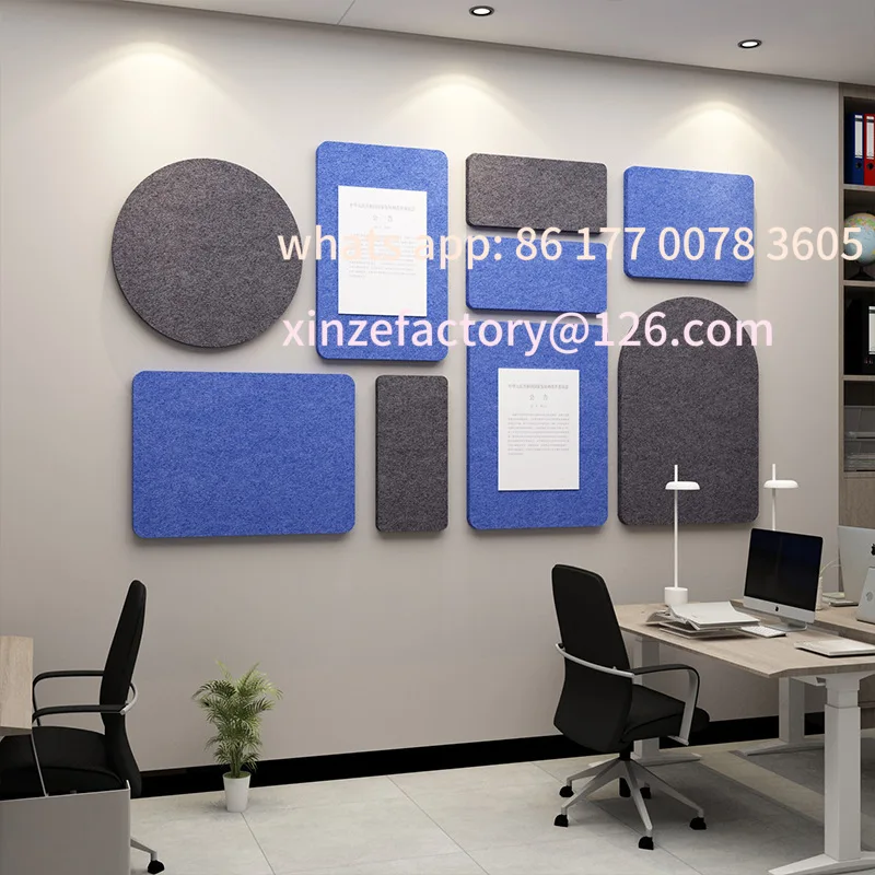

Customizable Office wall decor: bulletin/felt board, wall sticker – corporate culture & team inspiration display