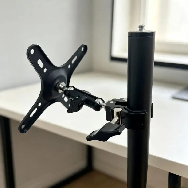 Clamp On Monitor Holder with VESA Plate for 7-20inch Portable Desk Screens