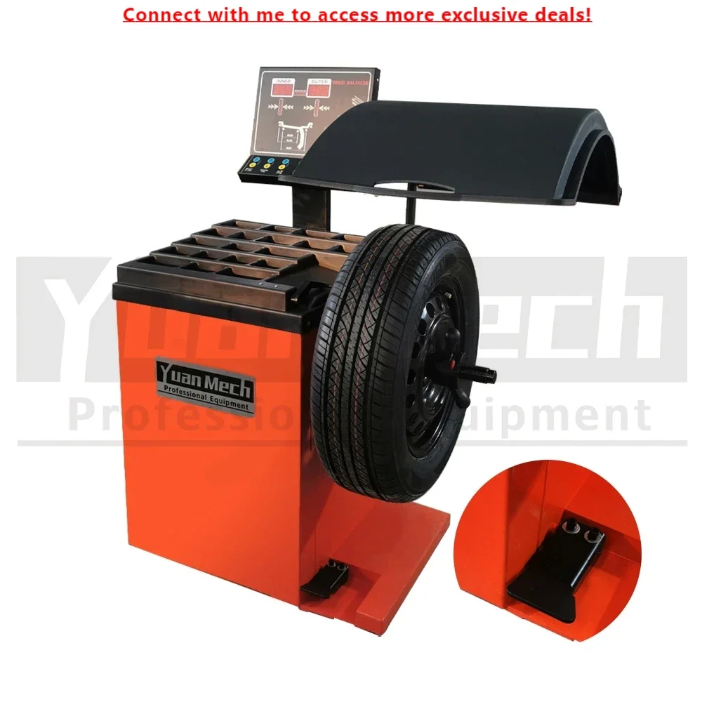 

Auto Equipment Customizable CE Wheel Balancing Machine With Clips And Pedals