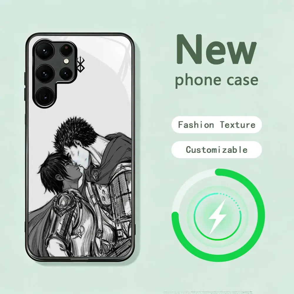 Hot cool Berserk Comics Phone Case For Samsung S26 S25 S24 S23 S22 S21 S20 Plus Ultra Note20 Glass Magnetic Case
