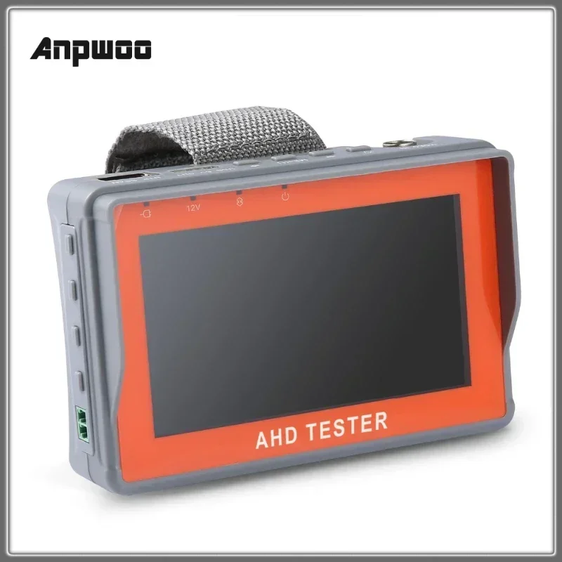 4.3 Inch HD CCTV TVI Test AHD CCTV Tester Monitor AHD 1080P Analog Camera Testing PTZ UTP Cable Tester 12V 1A Output Mini
