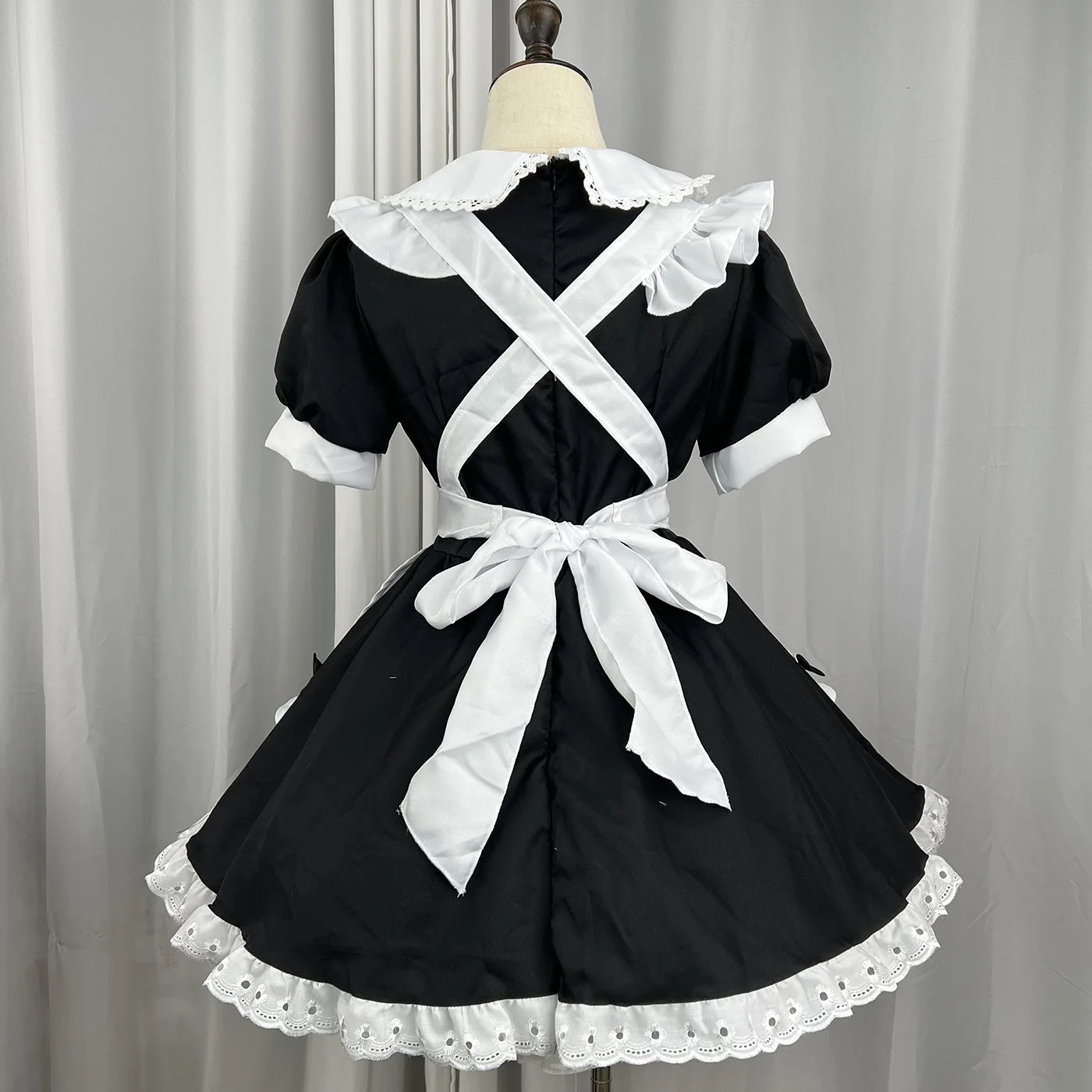 Cosplayer Lolita Sexy fur s for Women, Black White Maid Outfit, Servant Cosplay Costumes, Tablier fur s, Halloween Party