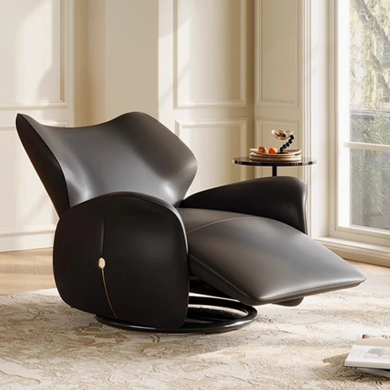 

Single electric sofa chair multifunctional leather swivel lounge chair