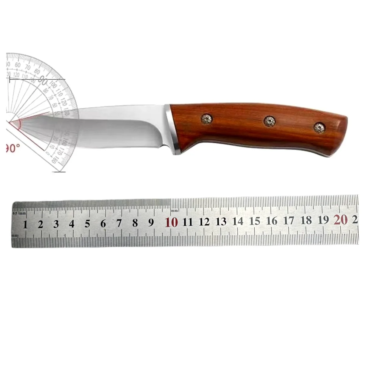 Sharp Heavy Fixed 5cr13 Steel Blade Rosewood Handle Hunting Knife With Nylong Sheath Fishing Hiking Camping Portable Knife