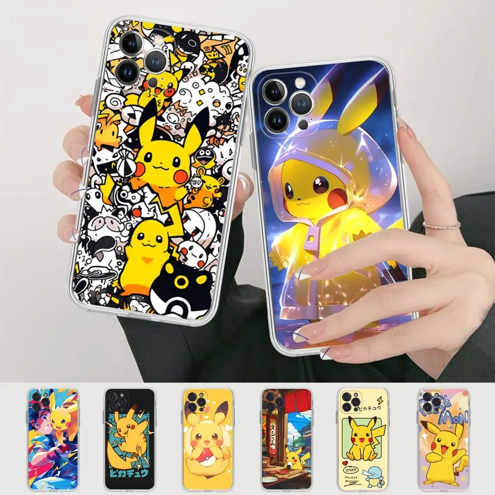 

P-Pikachu-U Phone Case Silicone Soft For Iphone 16 15 14 13 12 11 Pro Mini XS MAX Plus X Cover