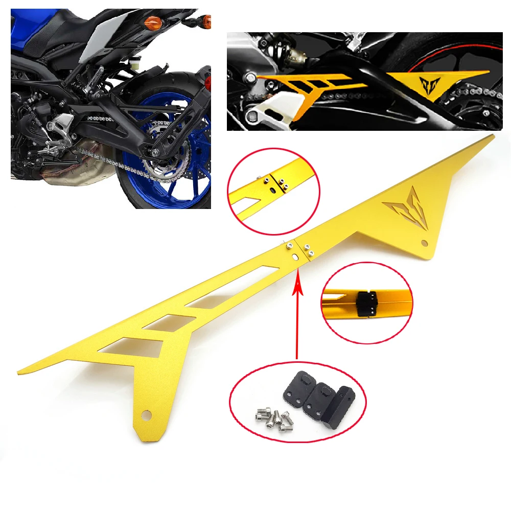 

For Yamaha MT 09 MT09 SP ABS FZ09 MT-09 Tracer FJ-09 XSR900 2014-2020 Motorcycle Split Chain Guard Trim Panel Protective Cover