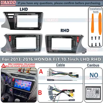 適用於2015年本田鋒範(Honda City)的10.1吋車用DVD收音機安卓系統面板,支援多媒體MP3/MP5播放,附視訊和音訊立體聲功能,包含線束和CAN總線介面。 8 最佳銷售 本田鋒範安卓面板 - №3