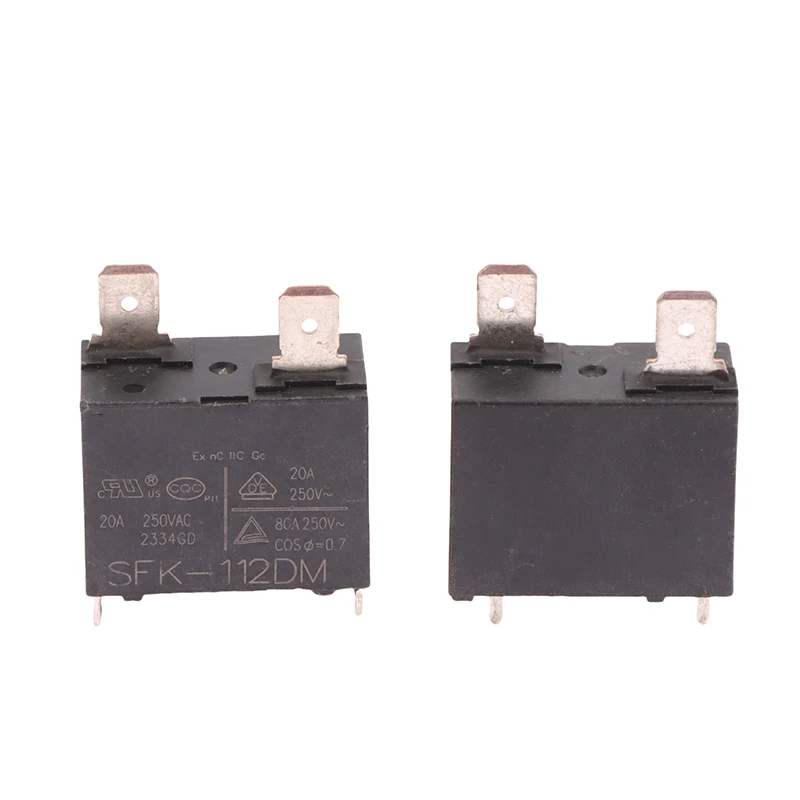1/5 قطعة SFK-112DM-12VDC 20A 250VAC 4 دبابيس سخان المياه فرن الميكروويف اللوحة التتابع SFK-112DM تتابع مكيف الهواء