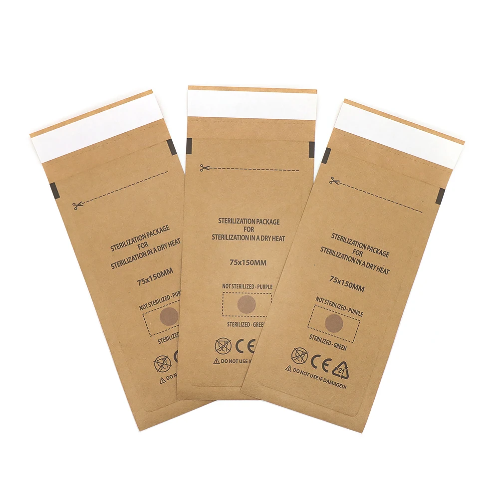 50/100Pcs Wholesale Disposable Dry Heat Sterilization Pouches Self Adhesive Seal Nail Tool Sterilizer Bag Manicure Tools Bag