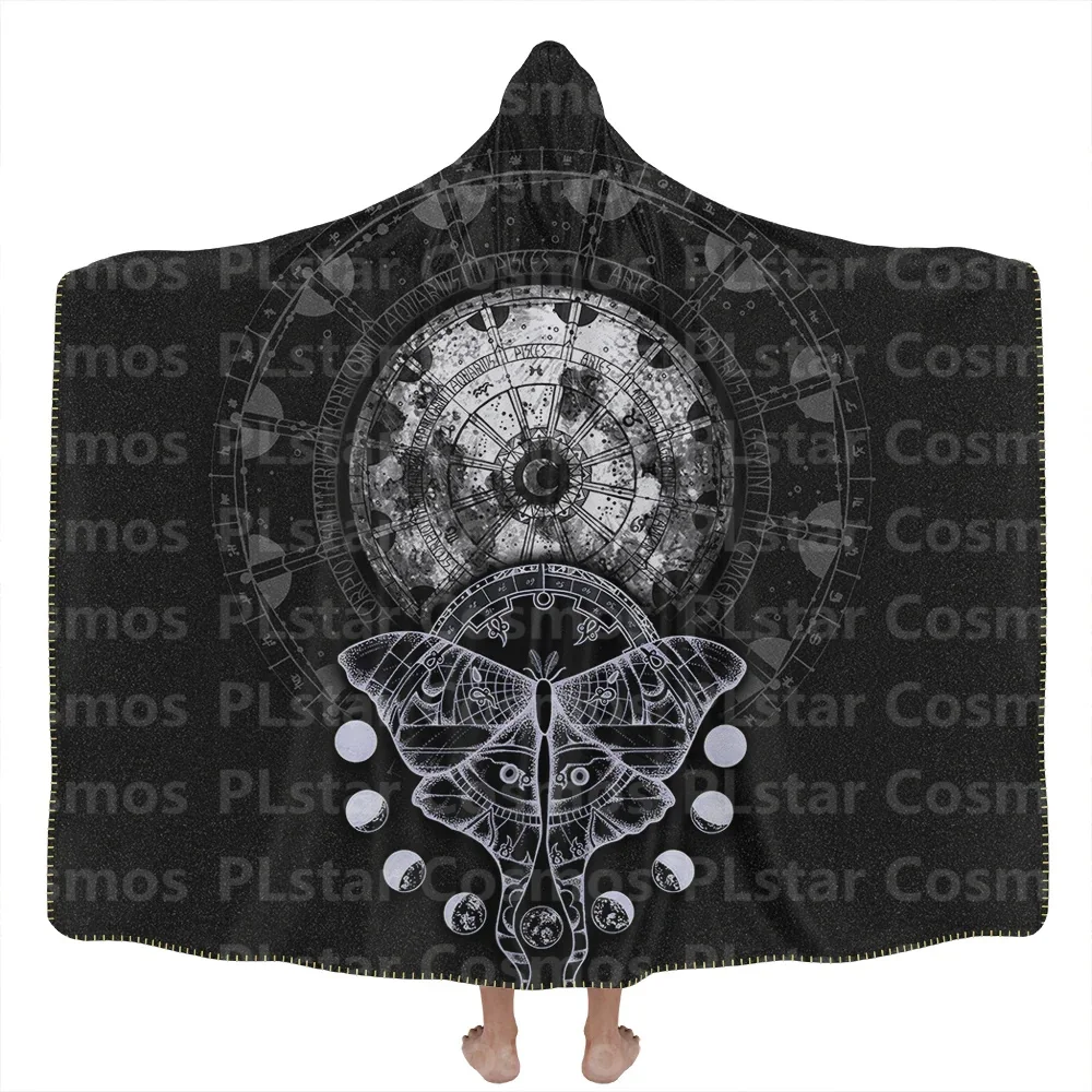 Maat Hooded Blanket 3D All Over Printed Wearable Blanket for Men and Women Adults Kids Fleece Blanket