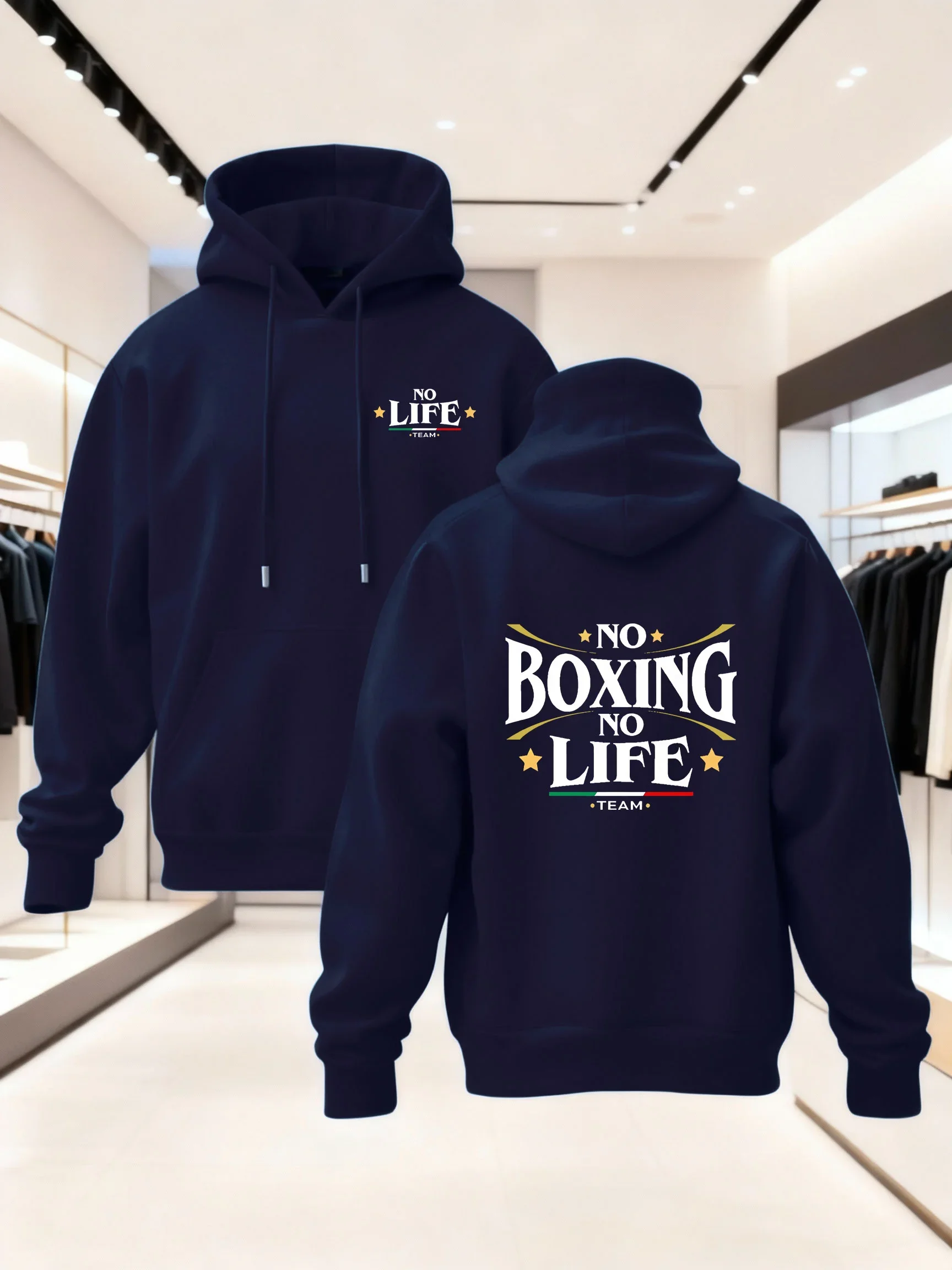 Fight Hoodie Unisex Boxen Boxer Gym Fitness Kampfsport Team MMA Training Italien Trendige Oversized Sport-Sweatshirts – Detail 11