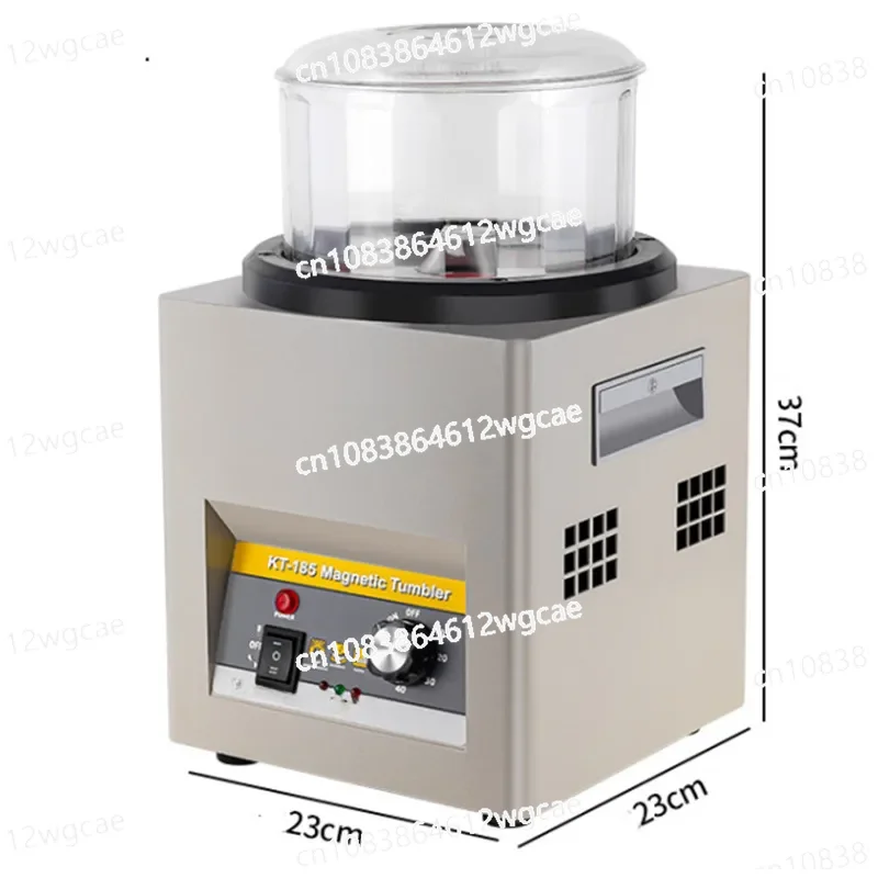 

KT-185 Magnetic Tumbler Jewelry Polisher Metal Finisher Finishing Machine 110V/220V Gold Precision Parts Polisher