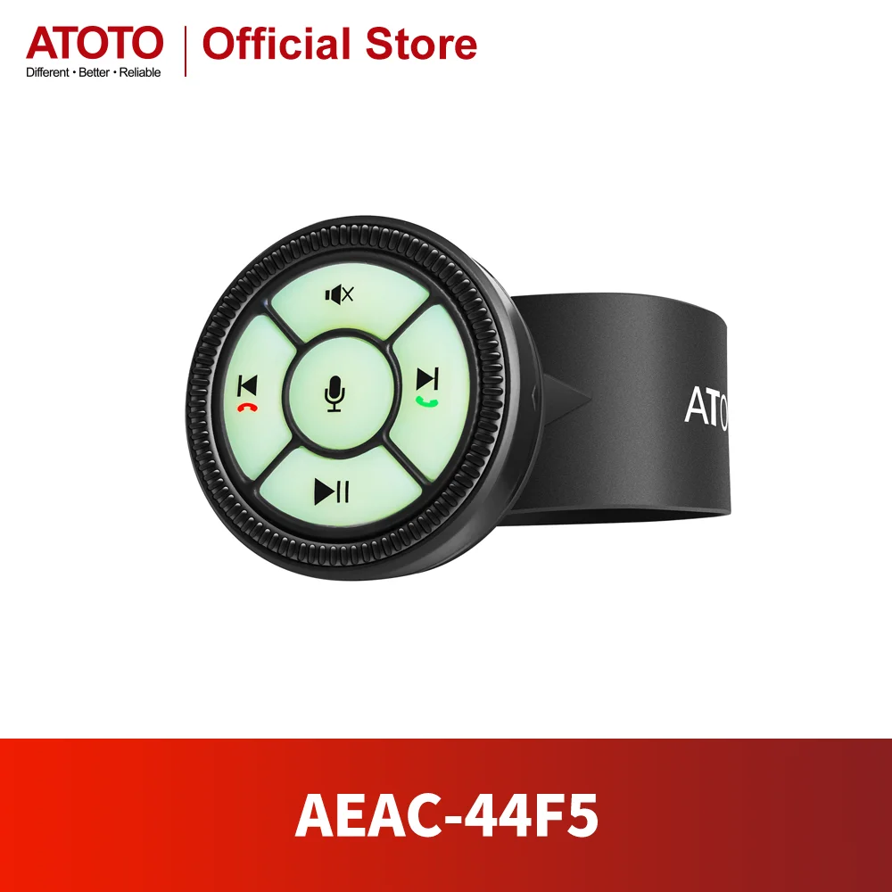 Télécommande Autoradio Atoto Télécommande Sans Fil ATOTO AC-44F5 Pour Autoradios F7 Et S8 - Boutons Lumineux, Plug & Play, Contrôle Volume, Appels, Etc. Camera Recul Sans Fil