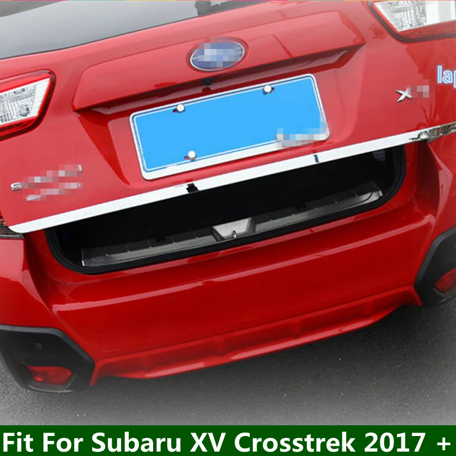 Trunk Lid Tailgate Door Strip Accent Garnish Styling Rear Tail Gate Cover Trim For Subaru XV Crosstrek 2017 - 2021 Accessories