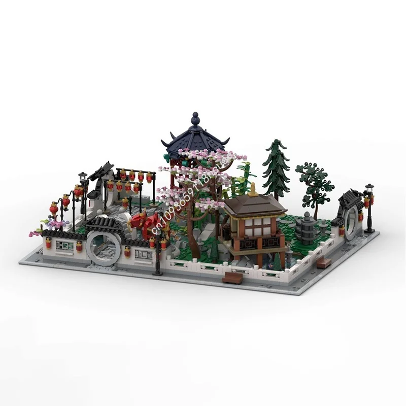 ตัวต่อโมเดลสวนโมดูลาร์ Tranquil Modular Garden จำนวน 1686 ชิ้น ของเล่นสร้างสรรค์ DIY ของขวัญคริสต์มาส ไอเดียของเล่นเด็ก