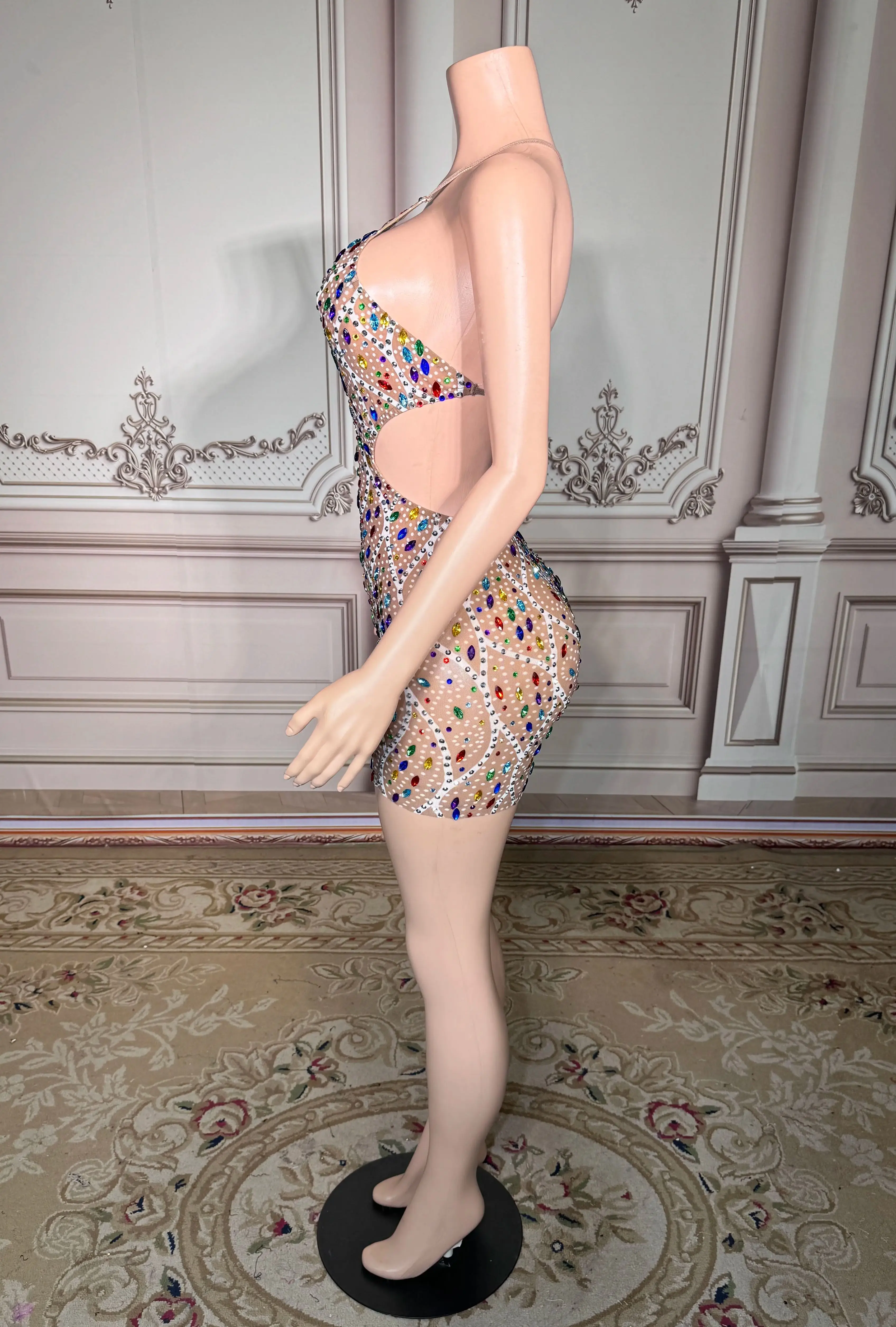 

Purple Rhinestone Evening Dress 2025 Fashionable Gown Evening Luxury Women Clothes for Birthday Party