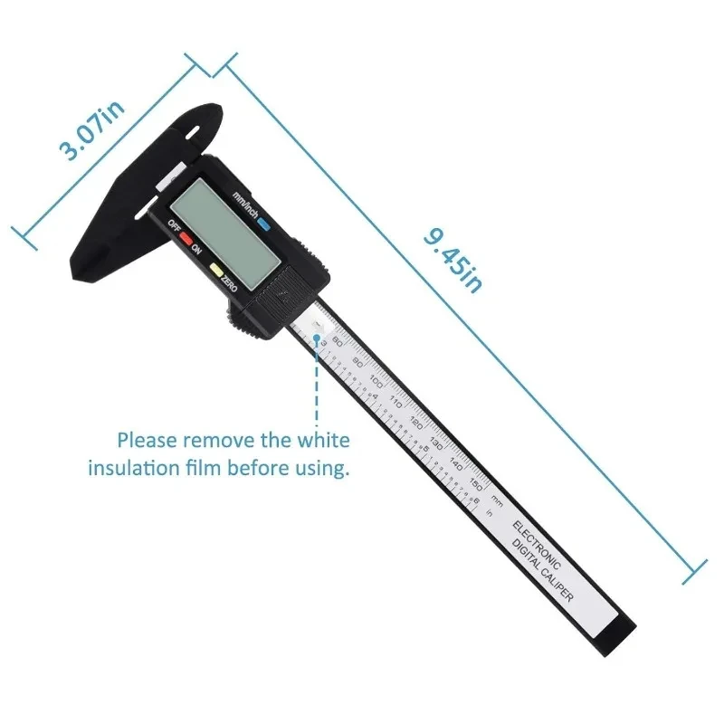 1PC 150mm Plastic Digital Vernier Caliper Digital Display Caliper Mini Text Play Caliper Student Vernier Ruler Measuring Tool gallery 5