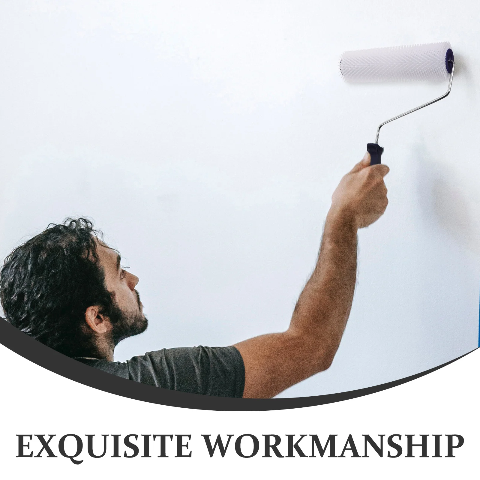 

Cement Roller Self Leveling Tool Spiked Defoaming Device Part Epoxy Floor Paint Construction Durable Easy Hold Handle Smooth