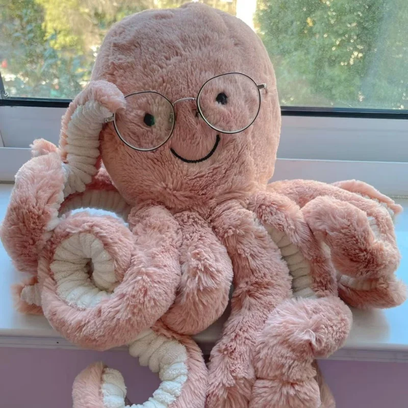 

Плюшевая игрушка-осьминог Odell Jellycat: Мягкая подушка-компаньон для сна, подарок для ребенка