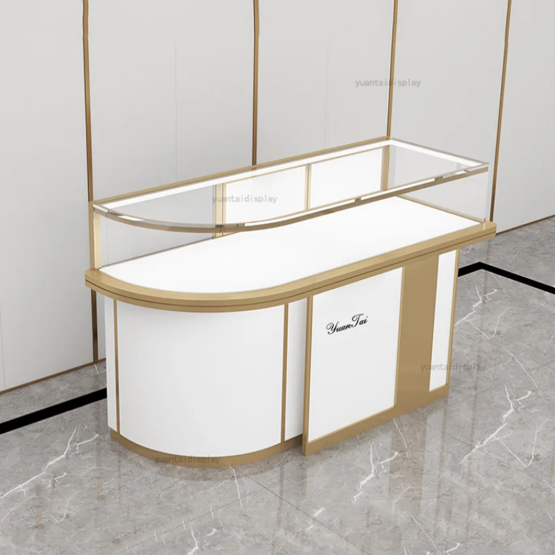 custom.High-end Jewellery Shop Counter Design with Jewelry Display Cabinet Jewelry Store Display Showcase