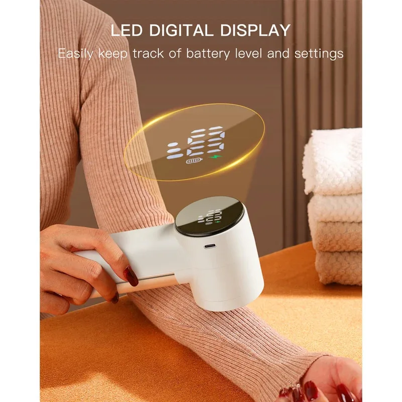 

coldSky Fabric Shaver Lint Remover 3 Speeds Rechargeable Electric Portable Sweater to Remove Pilling for Clothes Couch Blanket