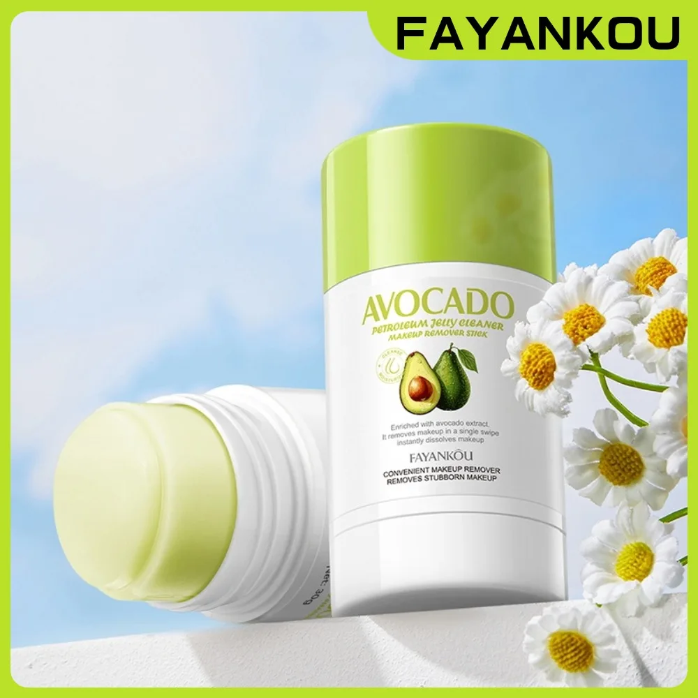 Avocado Lazy Makeup Remover Stick Fayankou Sanfte, nicht reizende Make-up-Entferner-Creme, Gesichtspflege, Reinigungsbalsam, Make-up-Entferner