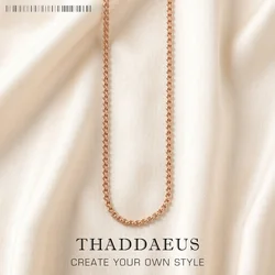 Round Belcher Chain Necklace,2017 Brand New Strand Fashion Jewelry Europe Style Rose Gold Bijoux Gift For Men Women