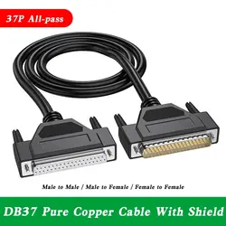 Pure Copper DB37 Date Cable Connector Male to Male to Female Extension Cord Industrial Grade DB 37 Pin PLC Programmer Data Line