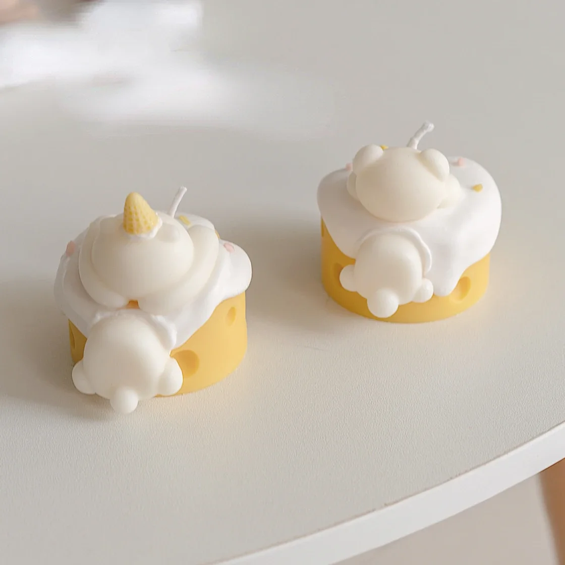 Papa Bear Dog Silicone Candle Mold Diy Scented Wax Material Cute Dessert Small Accessories Candle Making Kit