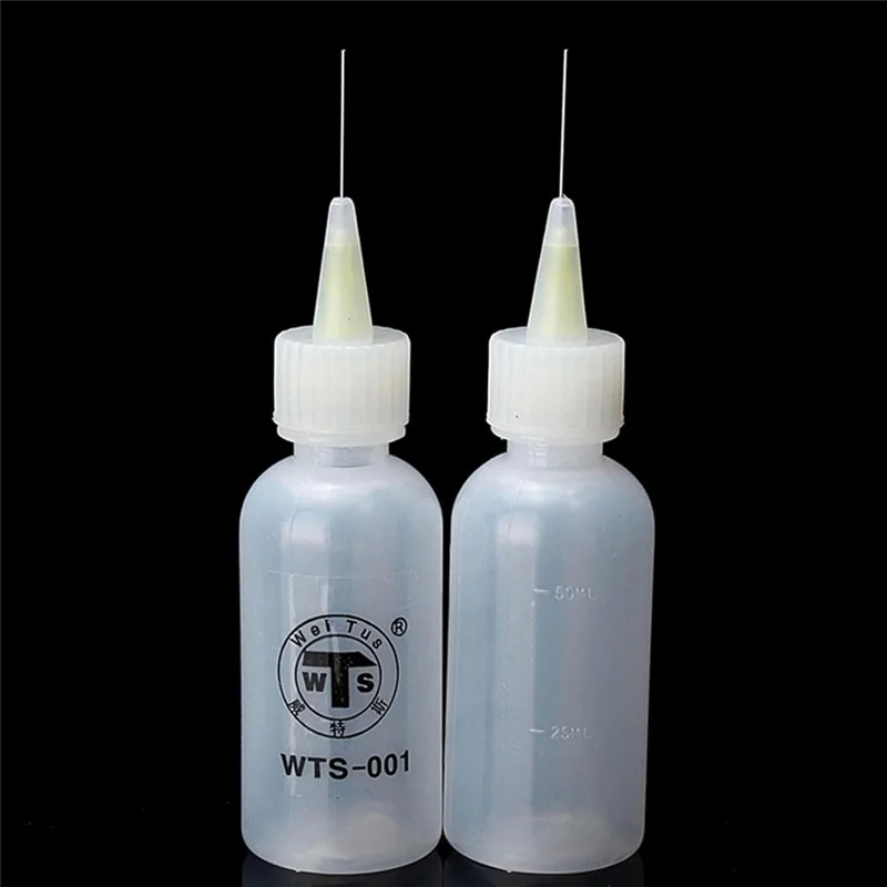 

ALIM-2Pack Needle Tip Applicator Bottle - Needle Tip Glue Squeeze Needle Oiler Precision Tip Quilling Tool Squeeze Bottle