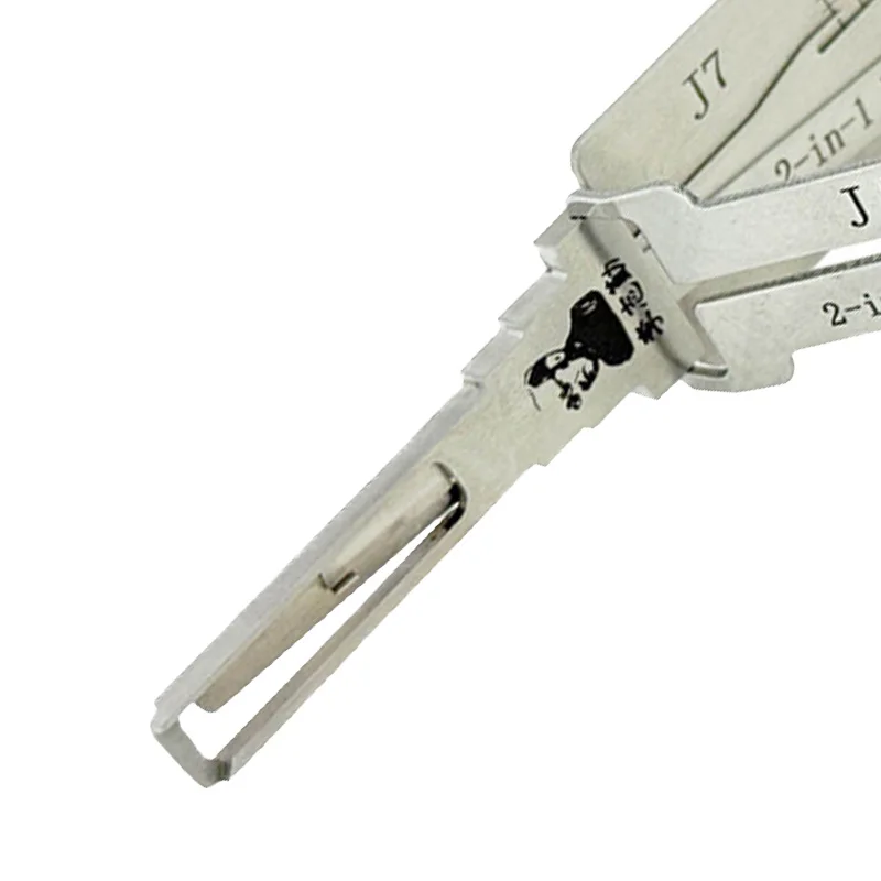 Lishi J7 2 in 1 Lock Pick Decoder Ignition Car door open for FAW J7 Models Vertical milling