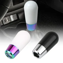 Acrylic car gear shift knob lever universal manual car gear shift knob adapter cool car hand handle ball white shift knob car