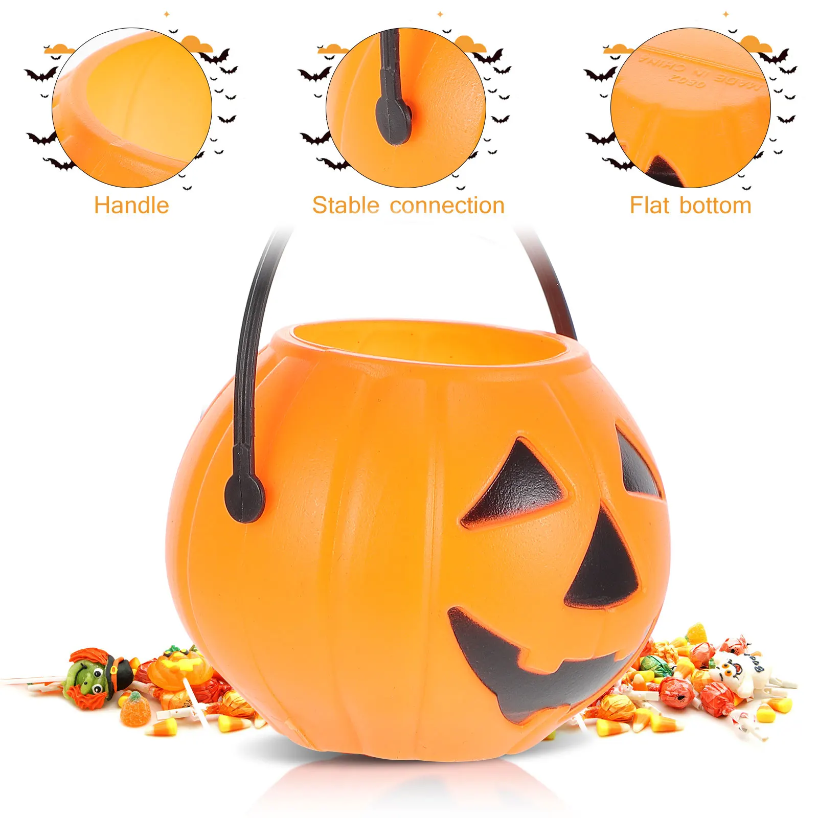 20 Pcs Sweet Holder Bucket Candies Holders Baskets For Trick Or Treat Masquerade Decoration Sweet Holder Bucket