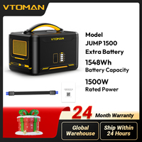 VTOMAN Jump 1500 Extra Battery 1548Wh, Backup LiFePO4 (LFP) Battery Jump 1000 & Jump 1500X & Jump 1800 Power