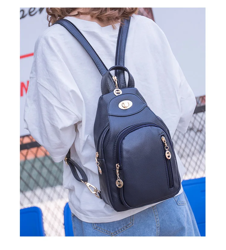 Zaino Casual da donna zaini in pelle Pu di alta qualità zaini da viaggio borsa a tracolla multifunzione borsa a tracolla per ragazze bagpack