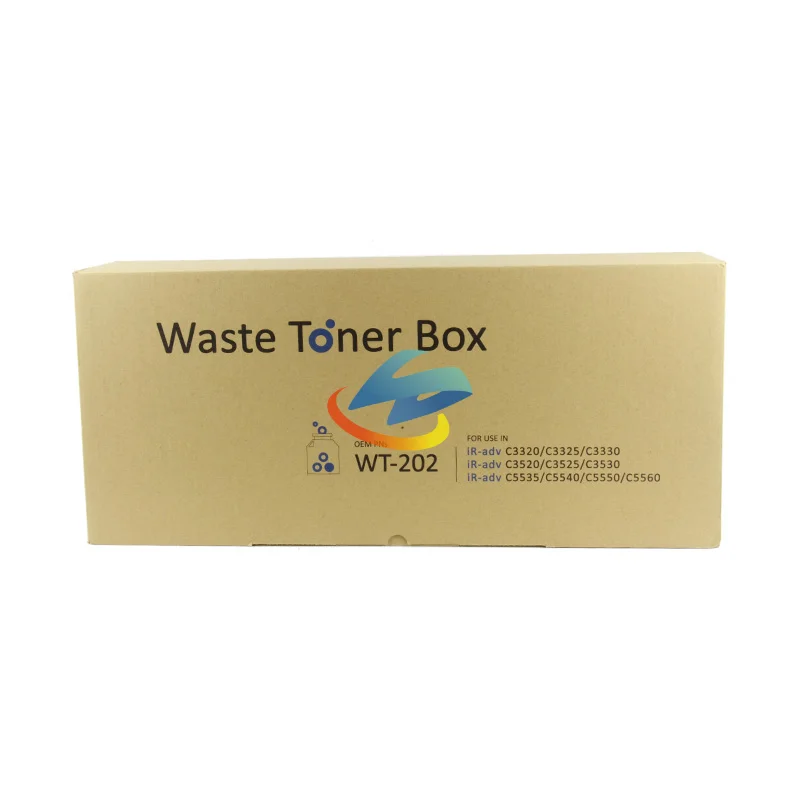 Caixa de toner de resíduos compatível para Canon, NPG71, GPR53, EXV-49, IR-adv, C5535, C5540, C5550, C5560, C3320, C3325, C3330, C3525, C3530, 1pc