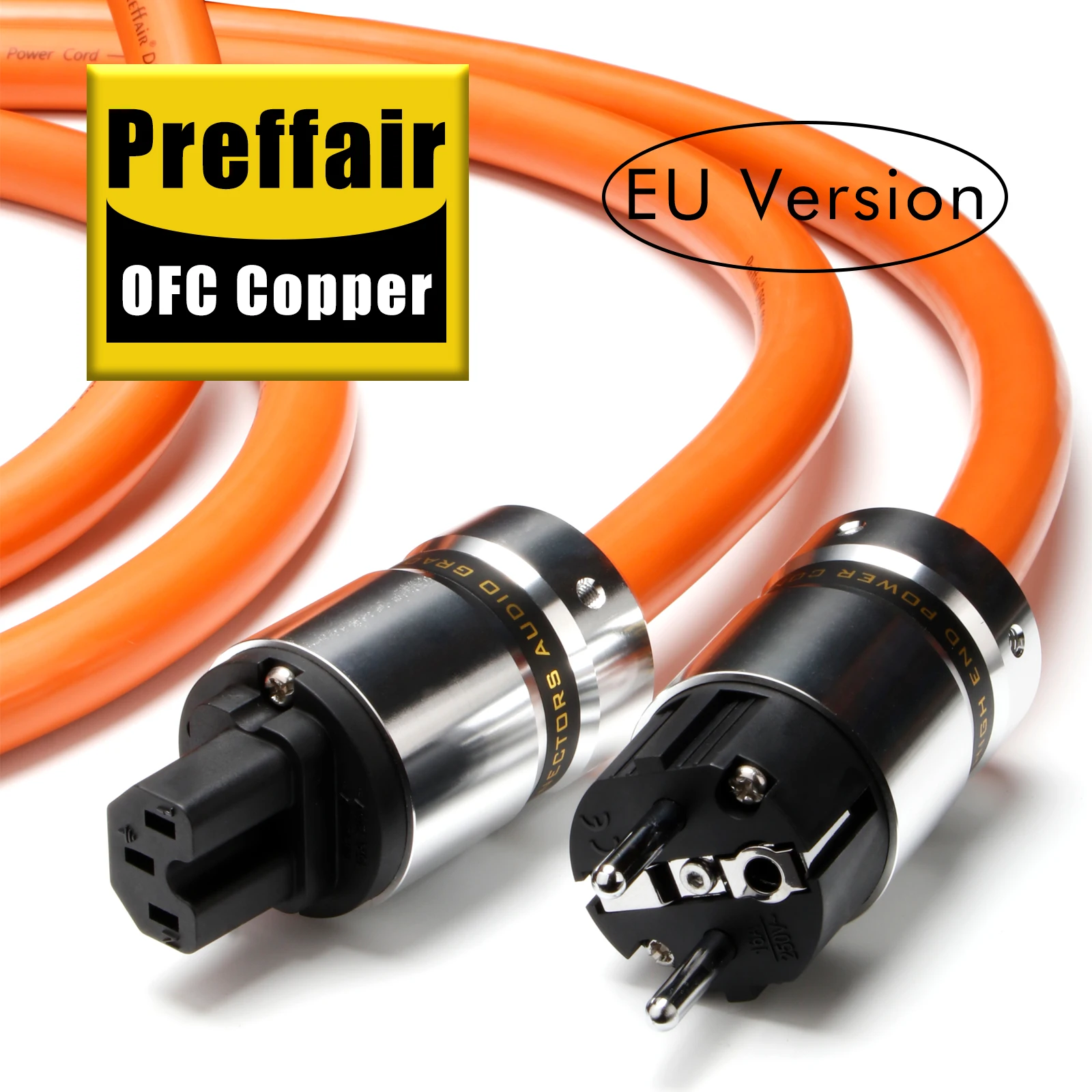 Preffair D505P080 5N OFC Reines Kupfer AU/EU/US Stromanschluss Stromkabel HIFI für Verstärker/Netzfilter – Detail 5