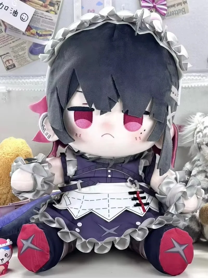 Original 40cm Shark Girl Ellen Jojo Sitting Pose Dress-Up Cotton Doll Fan-Made Merchandise Plush Pillow Home Decor Toy Gift - view 6