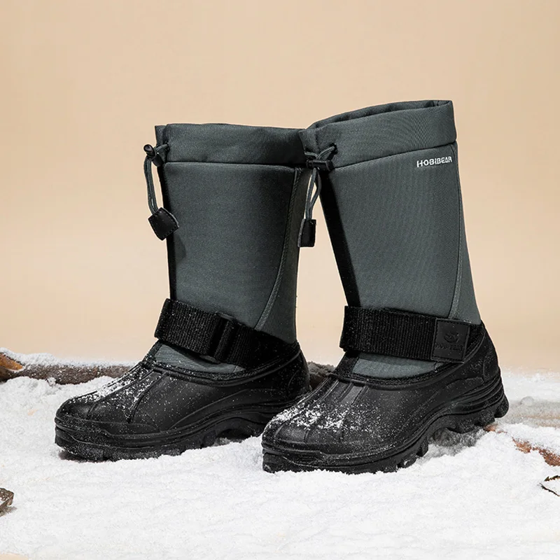 Herren Schneeschuhe wasserdichte rutsch feste bequeme Winter warme Plüsch Futter Outdoor Ski Stiefeletten für Herren