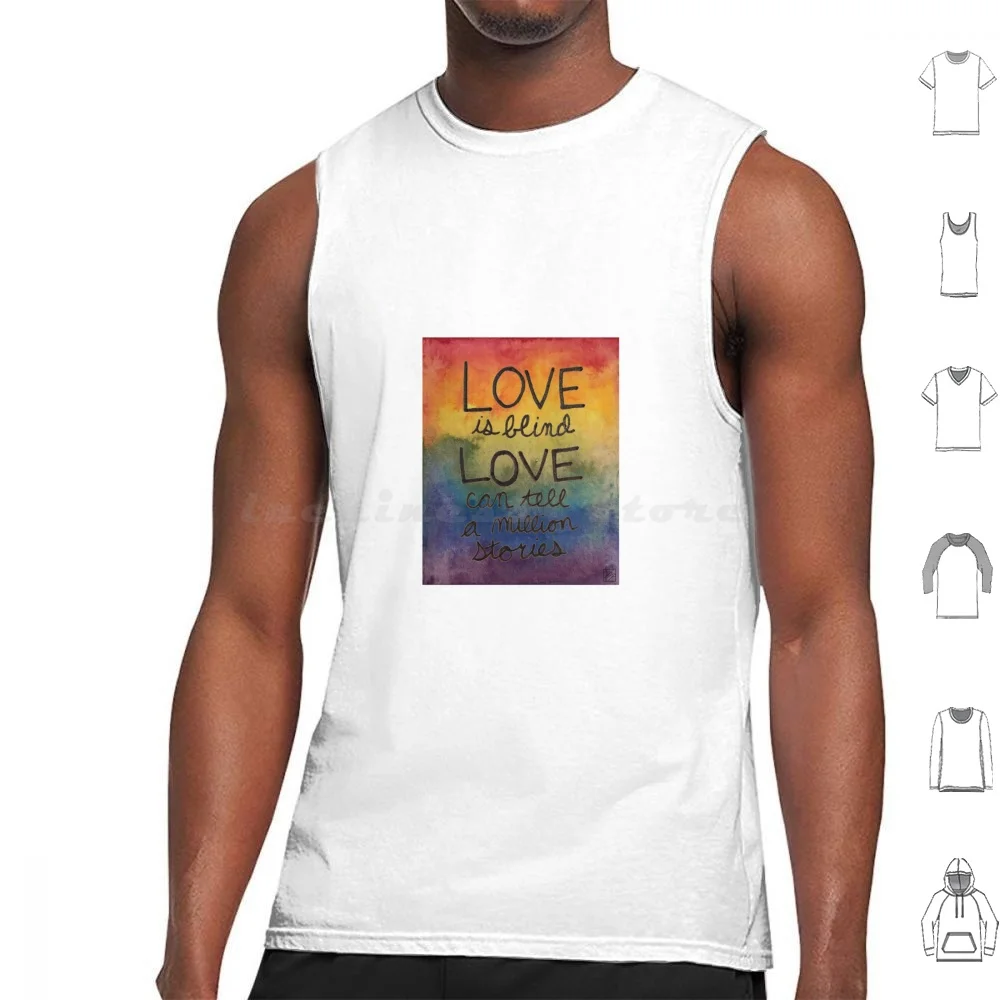 Love Is Blind-Falsettos Tank Tops Vest Sleeveless Falsettos Broadway Love Love Is Blind Falsettoland March Of The Falsettos