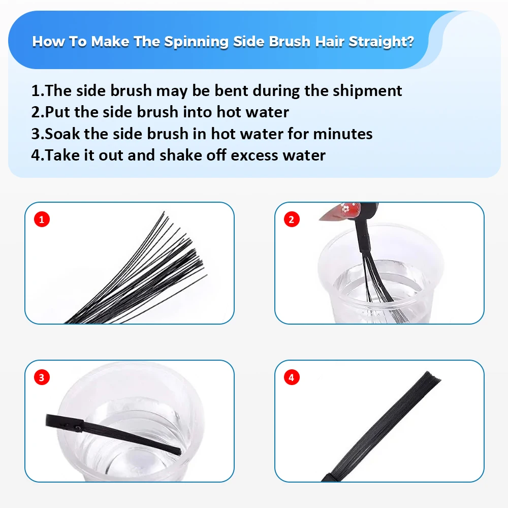 Детали боковой щетки для Roborock S50 S55 S60/S6/S5 Max/S6 Pure/S7/Q7 Max/Max+/T8/E2/S8/G10, аксессуары для роботов-пылесосов