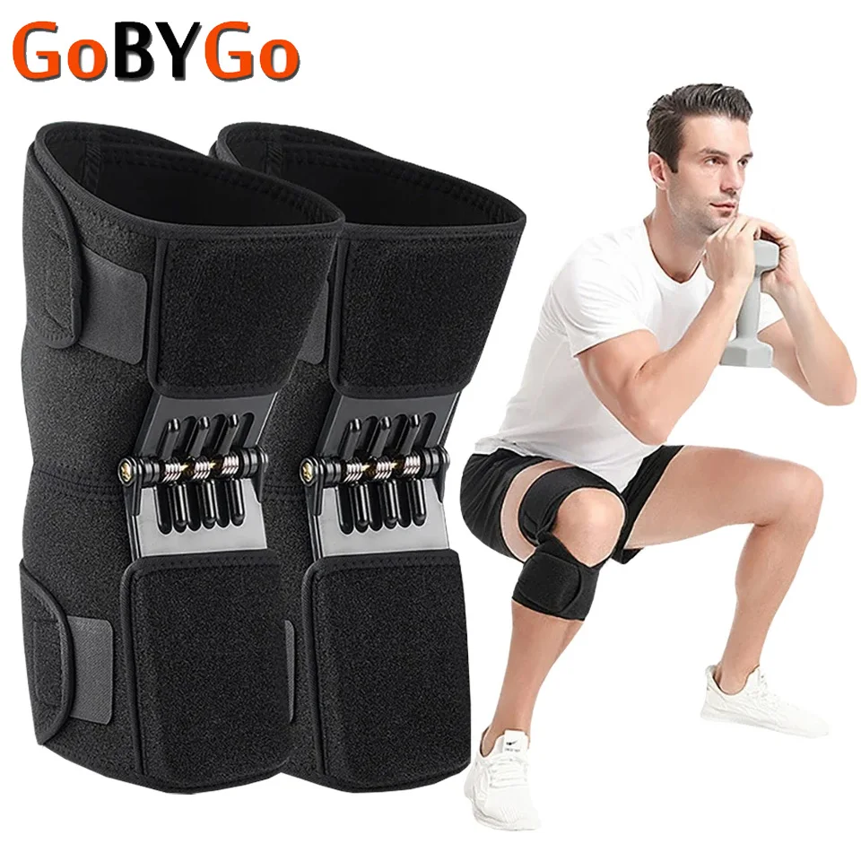 1Pcs Knee Booster Medical Power Lift Knee Weakly Brace Joint Support Spring Stabilizer Gym sports Heath Care Leg Stretcher