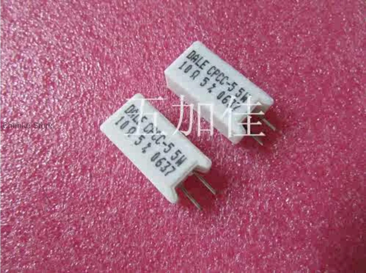 

20PCS/PCC-5 5W 10R 5% imported Mexican vertical ceramic cement resistor