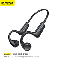 Awei A886BL Conduction Sports Headphones Wireless Bluetooth Earphones With Mic TWS Bluetooth Headset Hifi Ear Hook Earbuds