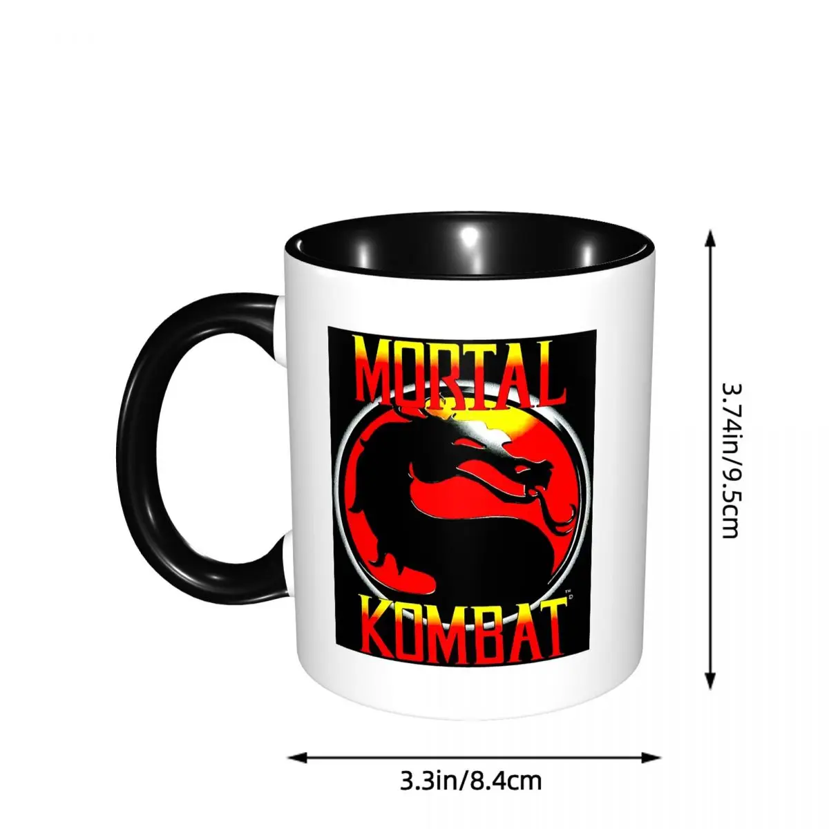 Cartoon Mortal Kombat Mug Funny Ceramic Coffee Cups Tea Mugs Milk Cup Drinkware Gifts for Woman Man
