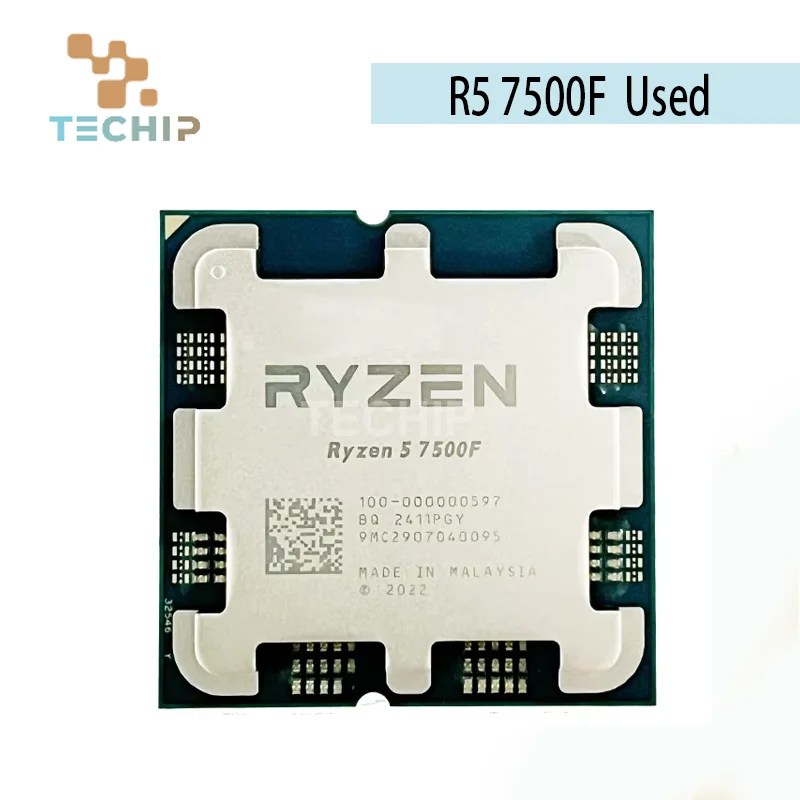 100% Original Ryzen 5 R5 7500F 3.7GHz 6-Core 12-Thread CPU LGA AM5