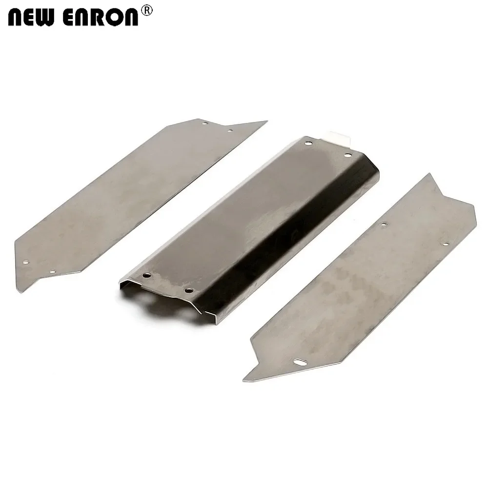 NEW ENRON 1Set Stainless Steel Chassis Armor Skid Plate Guard Protect for RC Crawler Car 1/10 Traxxas MAXX 4S 89076-4 Adults